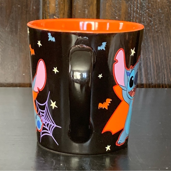 Boo! Stitch Vampire & Witch Ceramic Halloween Mug - Stars Bats Spider Webs Ghost - Picture 6 of 9